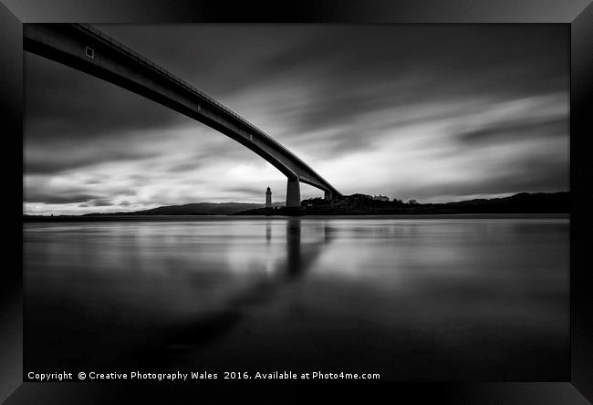 Skye Bridge Lighthouse Framed Print by Creative Photography Wales