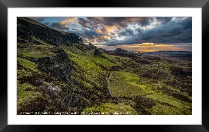 Dawn over the Quiraing Framed Mounted Print by Creative Photography Wales