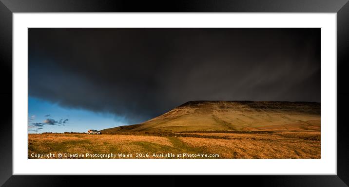Hay Bluff Spring Landscape Framed Mounted Print by Creative Photography Wales