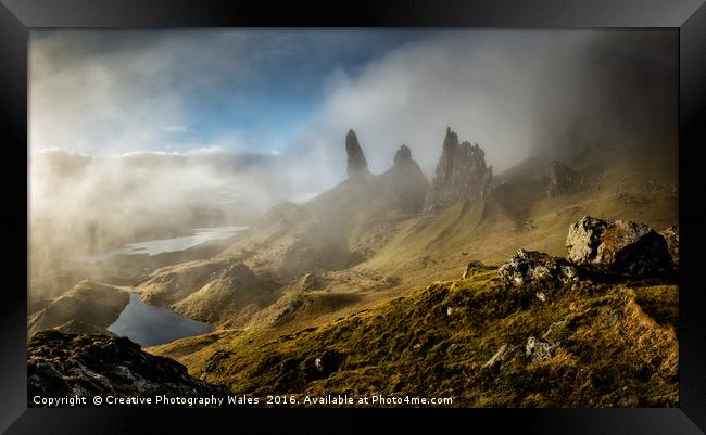 The Old Man of Storr, Isle of Skye Framed Print by Creative Photography Wales