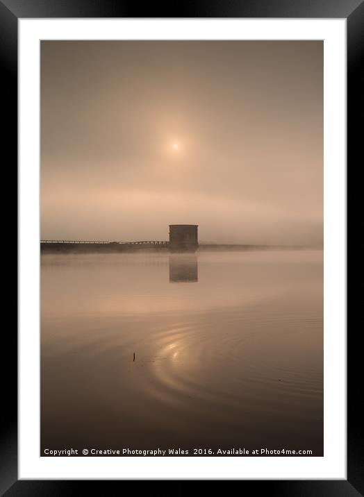 Talybont Reservoir Sunrise Framed Mounted Print by Creative Photography Wales
