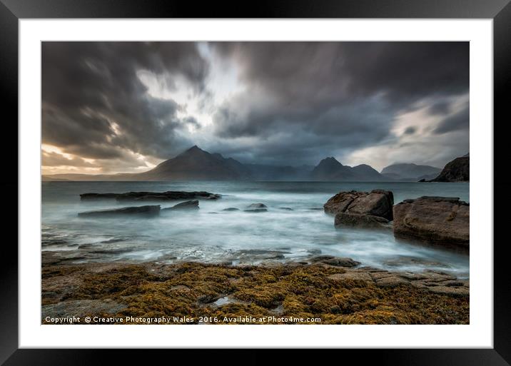 Elgol Seascape Framed Mounted Print by Creative Photography Wales