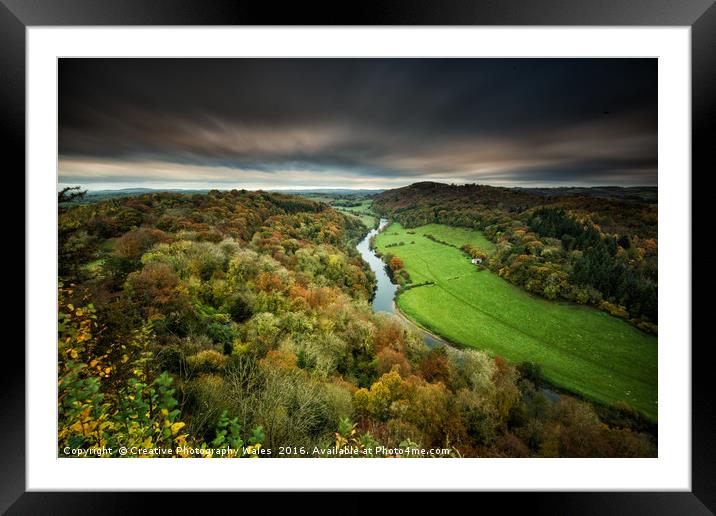 Symonds Yat Autumn Landscape Framed Mounted Print by Creative Photography Wales