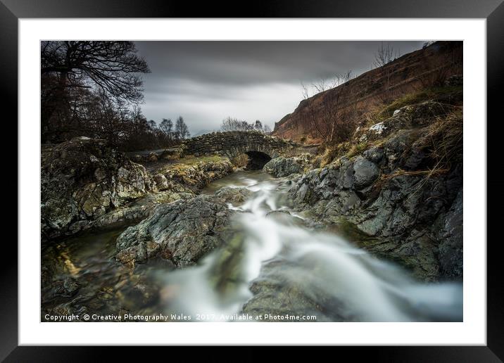 Ashness Bridge, Lake District Framed Mounted Print by Creative Photography Wales
