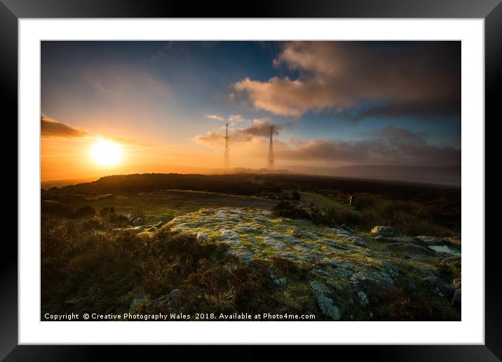 Blorenge Landscape Framed Mounted Print by Creative Photography Wales