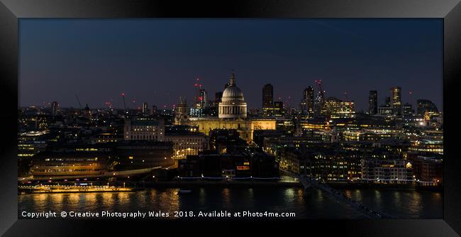 Thames Embankment, London Framed Print by Creative Photography Wales