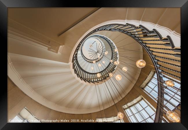 Heals Staircase, Heals Furniture, London Framed Print by Creative Photography Wales
