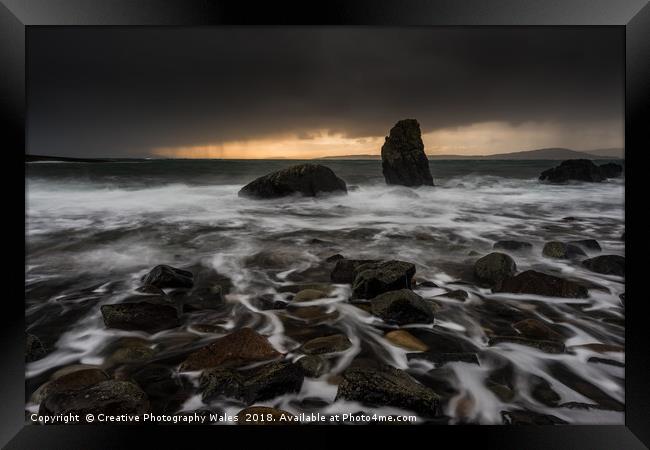 Elgol Winter Dusk. Isle of Skye, Scotland Framed Print by Creative Photography Wales