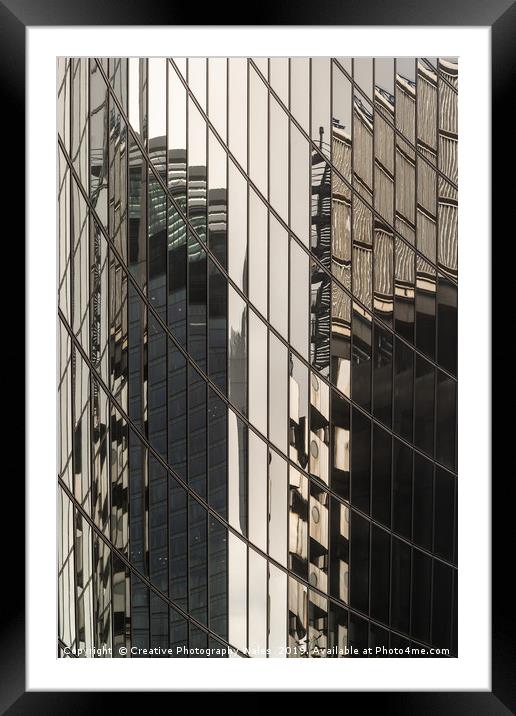 Reflections at Leadenhall City of London Framed Mounted Print by Creative Photography Wales