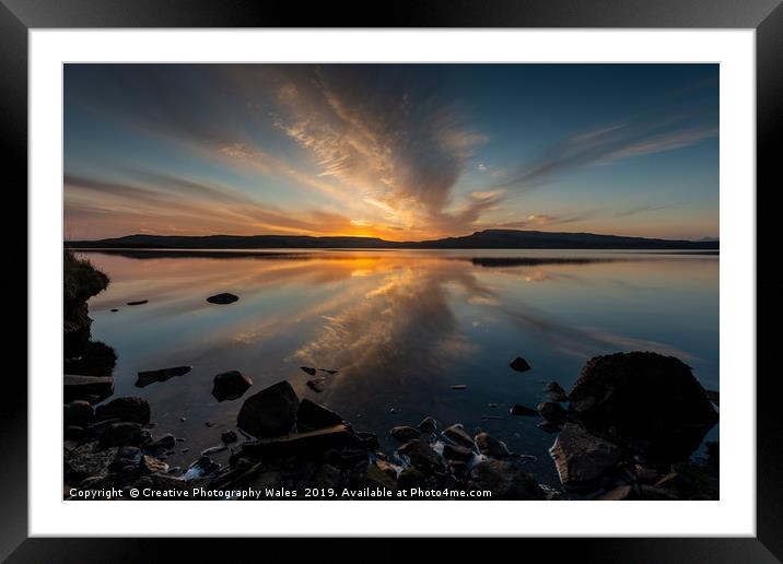 Loch Fada at Sunrise, Isle of Skye Framed Mounted Print by Creative Photography Wales