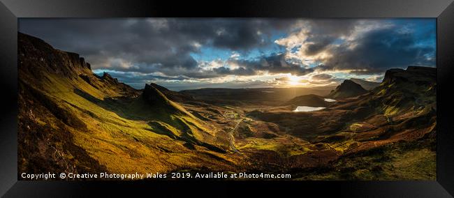 The Quiraing on Isle of Skye Framed Print by Creative Photography Wales