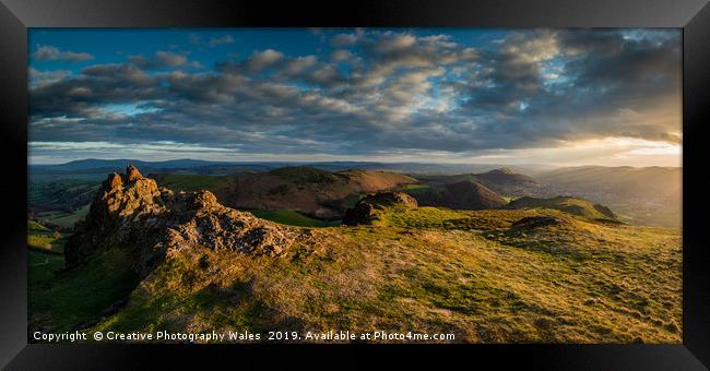 Caer Caradoc Landascape Views Framed Print by Creative Photography Wales