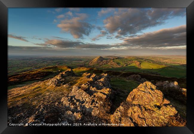 Caer Caradoc Landascape Views Framed Print by Creative Photography Wales