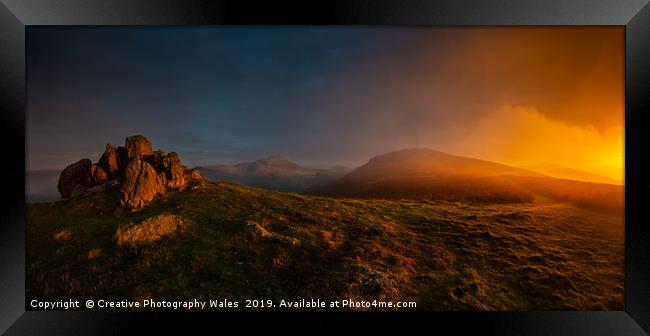 Hope Bowdler Autumn Sunrise Framed Print by Creative Photography Wales