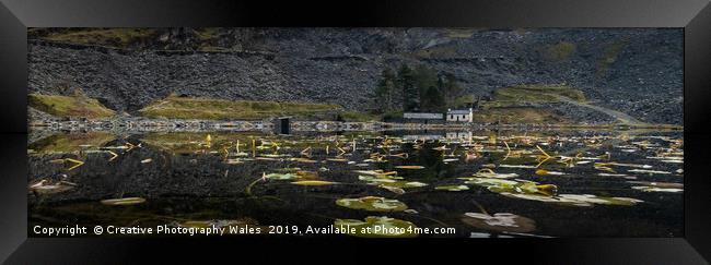 Cwmorthin Slate Quarry, Blaenau Ffestiniog, Snowdo Framed Print by Creative Photography Wales