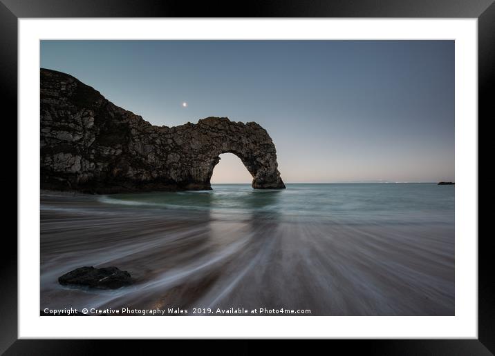 Durdle Door, Jurassic Coast in Dorset Framed Mounted Print by Creative Photography Wales