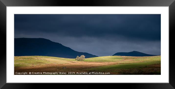 Landscape at Cwmystradllyn, Snowdonia National Par Framed Mounted Print by Creative Photography Wales