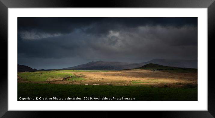 Landscape at Cwmystradllyn, Snowdonia National Par Framed Mounted Print by Creative Photography Wales