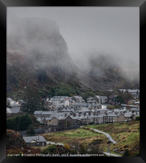 Blaenau Ffestiniog Landscape, Snowdonia National P Framed Print by Creative Photography Wales