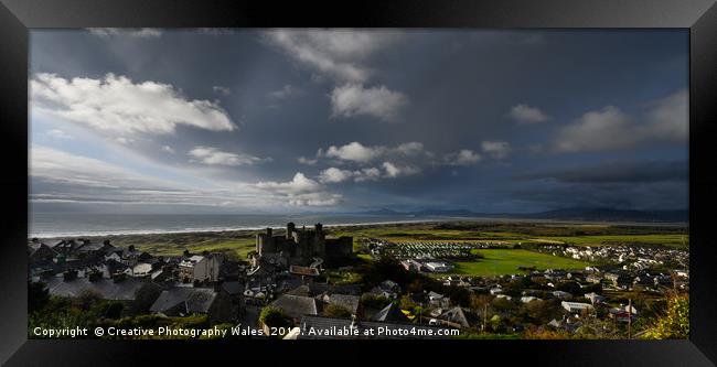 Harlech Castle; Snowdonia National Park Framed Print by Creative Photography Wales