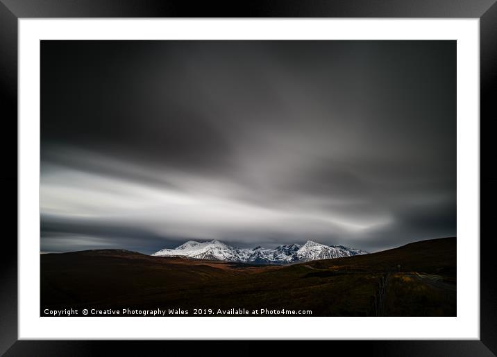 The Cuillin Range, Isle of Skye, Scotland Framed Mounted Print by Creative Photography Wales