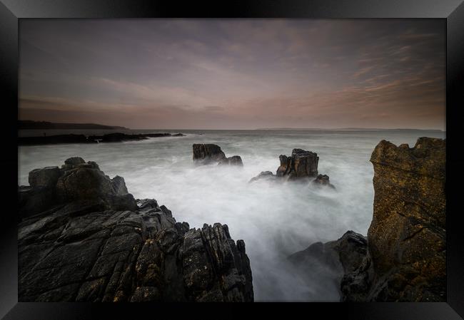 Ballintoy Coastline on the The Causeway Coast in C Framed Print by Creative Photography Wales