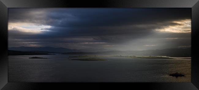 Light over Letterkenny in northern Republic of Ire Framed Print by Creative Photography Wales