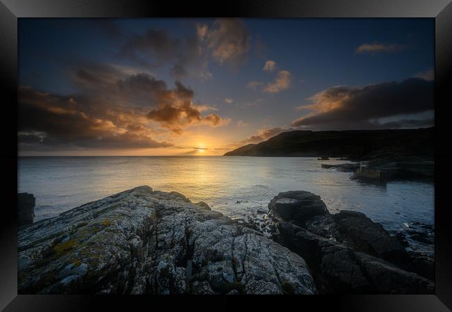 Torr Head on the The Causeway Coast in County Antr Framed Print by Creative Photography Wales