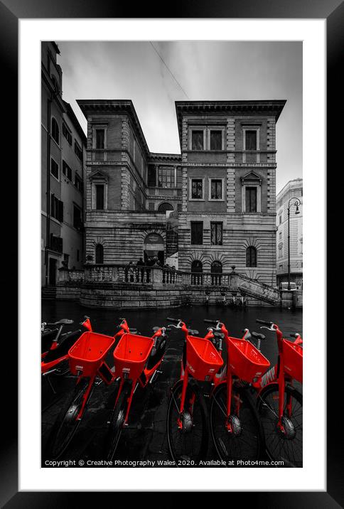 Street views, Rome, Italy Framed Mounted Print by Creative Photography Wales