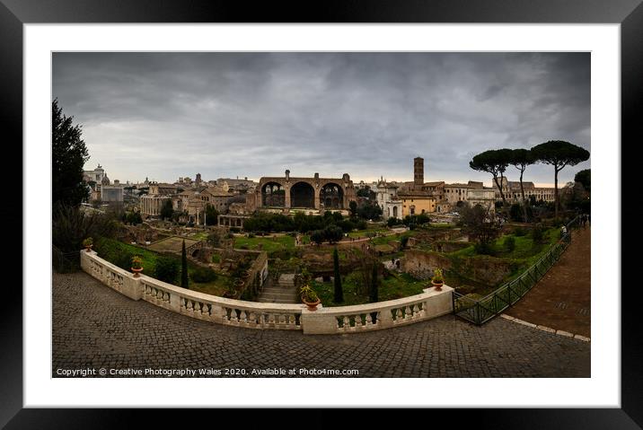 Ancient Rome, Italy Framed Mounted Print by Creative Photography Wales