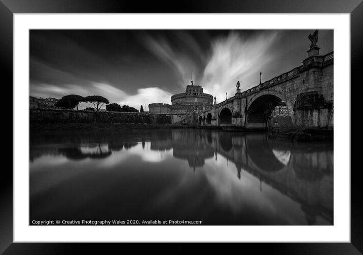 Castel Sant'Angelo, Rome, Italy Framed Mounted Print by Creative Photography Wales