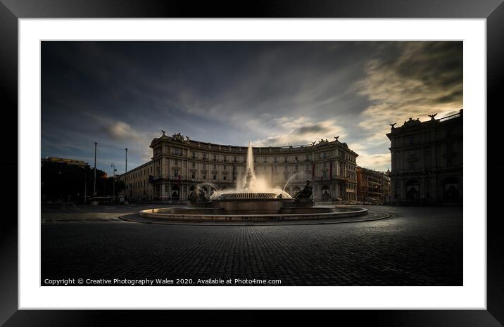 Santa Maria degli Angeli and Piazza Della Republica_Rome, Italy Framed Mounted Print by Creative Photography Wales