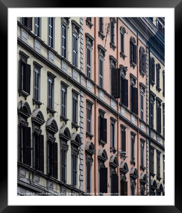 Street Views, Rome, Italy Framed Mounted Print by Creative Photography Wales