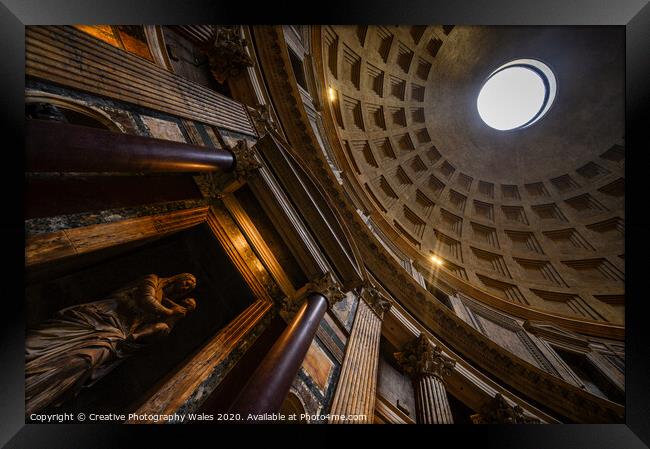 The Pantheon, Rome, Italy Framed Print by Creative Photography Wales
