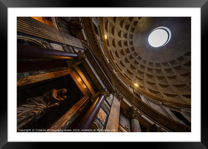 The Pantheon, Rome, Italy Framed Mounted Print by Creative Photography Wales