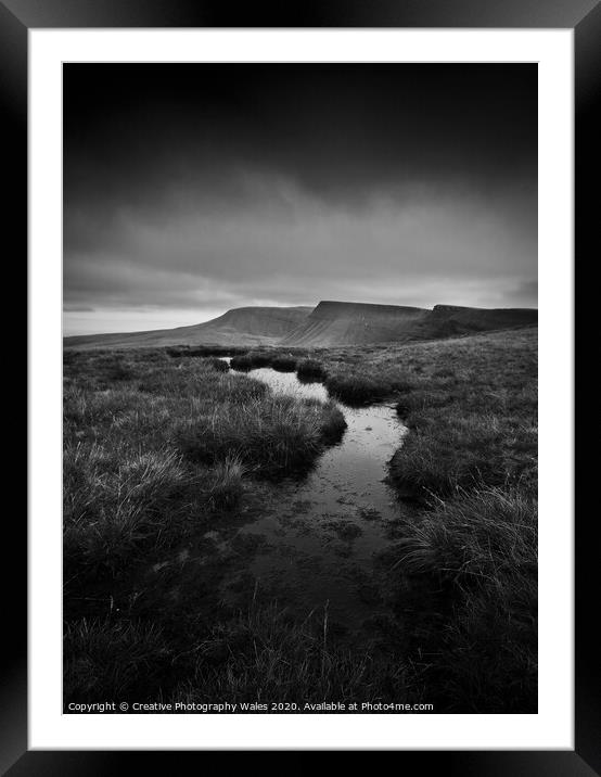Fan Brycheiniog landscape Framed Mounted Print by Creative Photography Wales