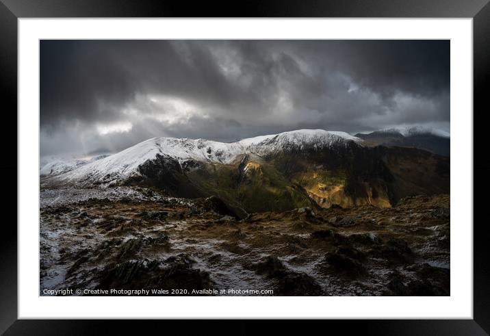 Views from Cat Bells and High Spy, Lake District  Framed Mounted Print by Creative Photography Wales