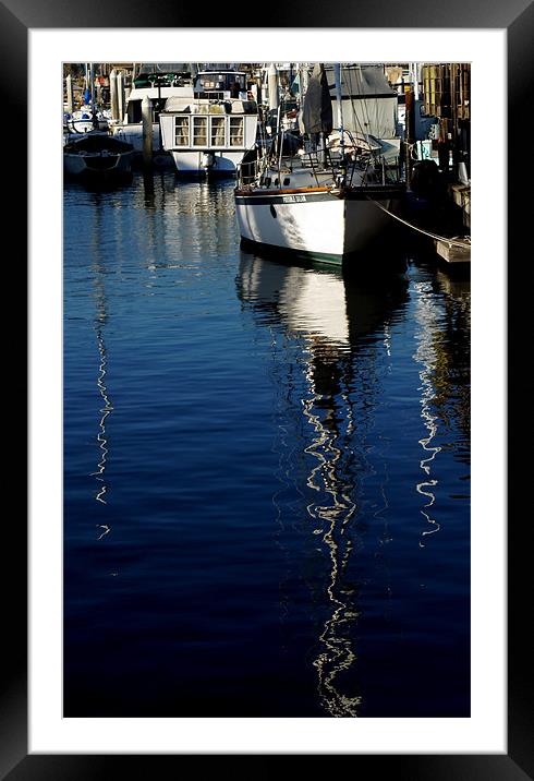 Parking Boats Framed Mounted Print by Hamid Moham