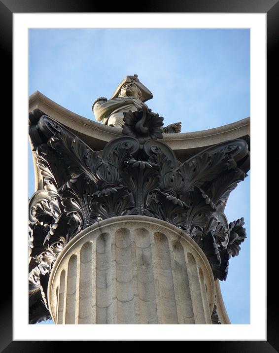 Nelson column Framed Mounted Print by Raymond Partlett