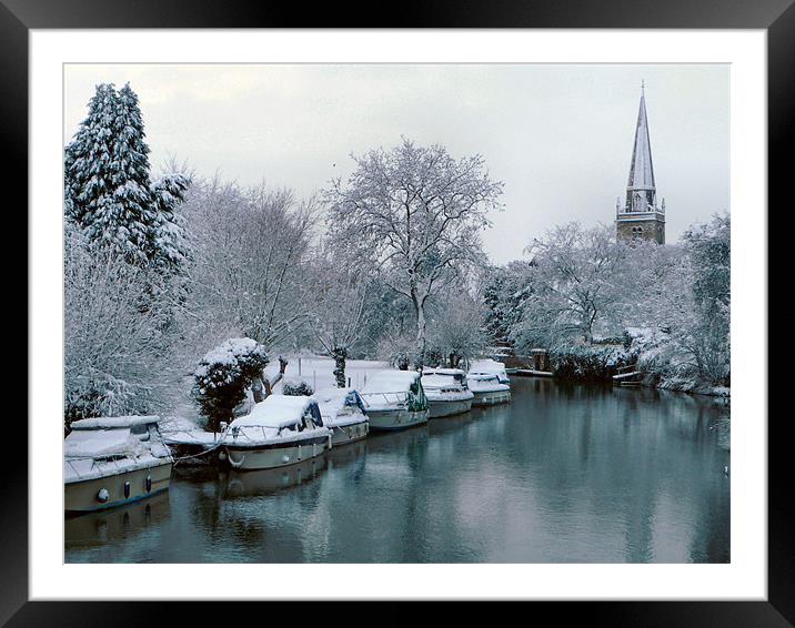 Thames at Abingdon Framed Mounted Print by Raymond Partlett