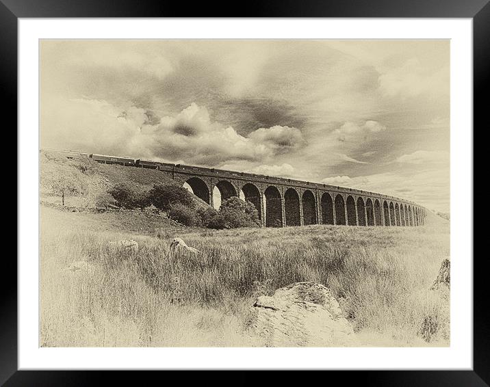 Ribblehead Viaduct Framed Mounted Print by Debra Kelday