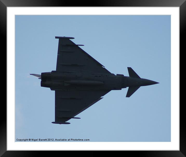 RAF Typhoon Framed Mounted Print by Nigel Barrett Canvas