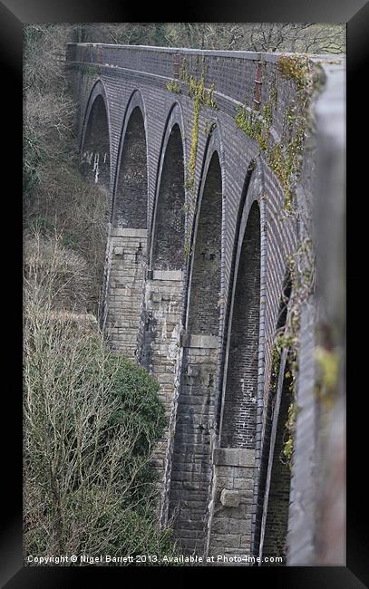 Spanning  Viaduct Framed Print by Nigel Barrett Canvas