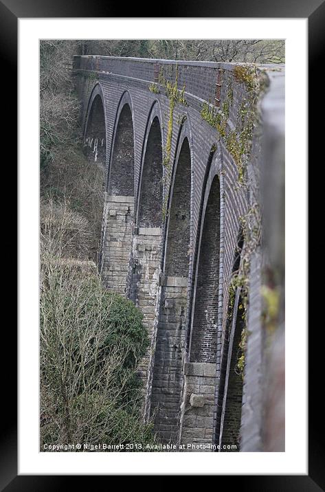 Spanning  Viaduct Framed Mounted Print by Nigel Barrett Canvas