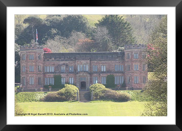 Mount Edgecombe House Framed Mounted Print by Nigel Barrett Canvas