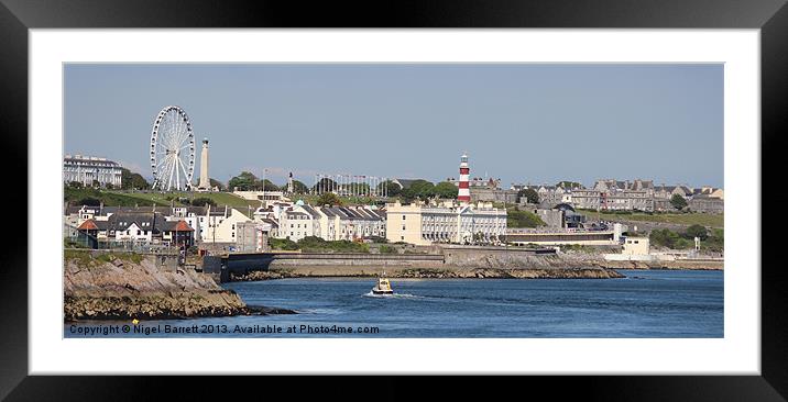 Plymouth Seafront Framed Mounted Print by Nigel Barrett Canvas
