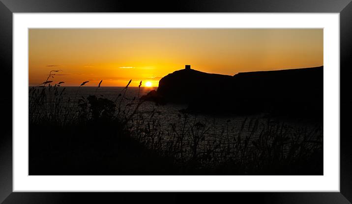 BlueLagoon - Abereiddy Framed Mounted Print by Celtic Origins