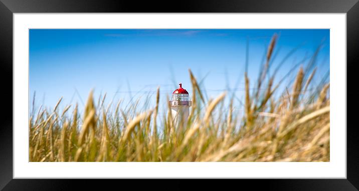 Talacre Lighthouse from the Dunes Framed Mounted Print by Celtic Origins