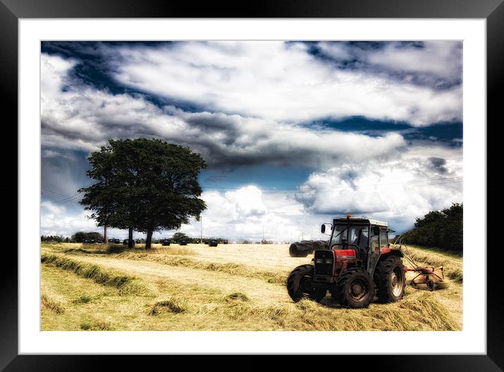 Collecting the Hay Framed Mounted Print by Celtic Origins