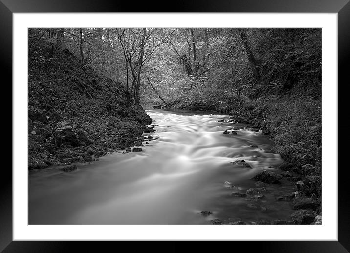 The River Wye, Millers Dale Derbyshire Framed Mounted Print by Scott Simpson